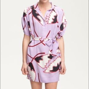 DVF Karin Print Silk Shirt Dress